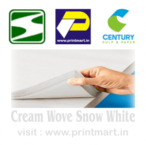Cream Wove - Snow White SATIA 058 45.0x56.0 White Matt